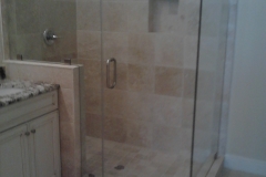 Three Panel Heavy Glass with Header